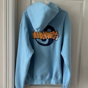 Madhappy Light Blue Hoodie with Yellow Bubble Logo